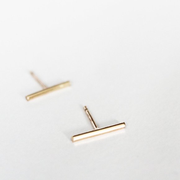 Jewelry - Gold Filled Bar Studs